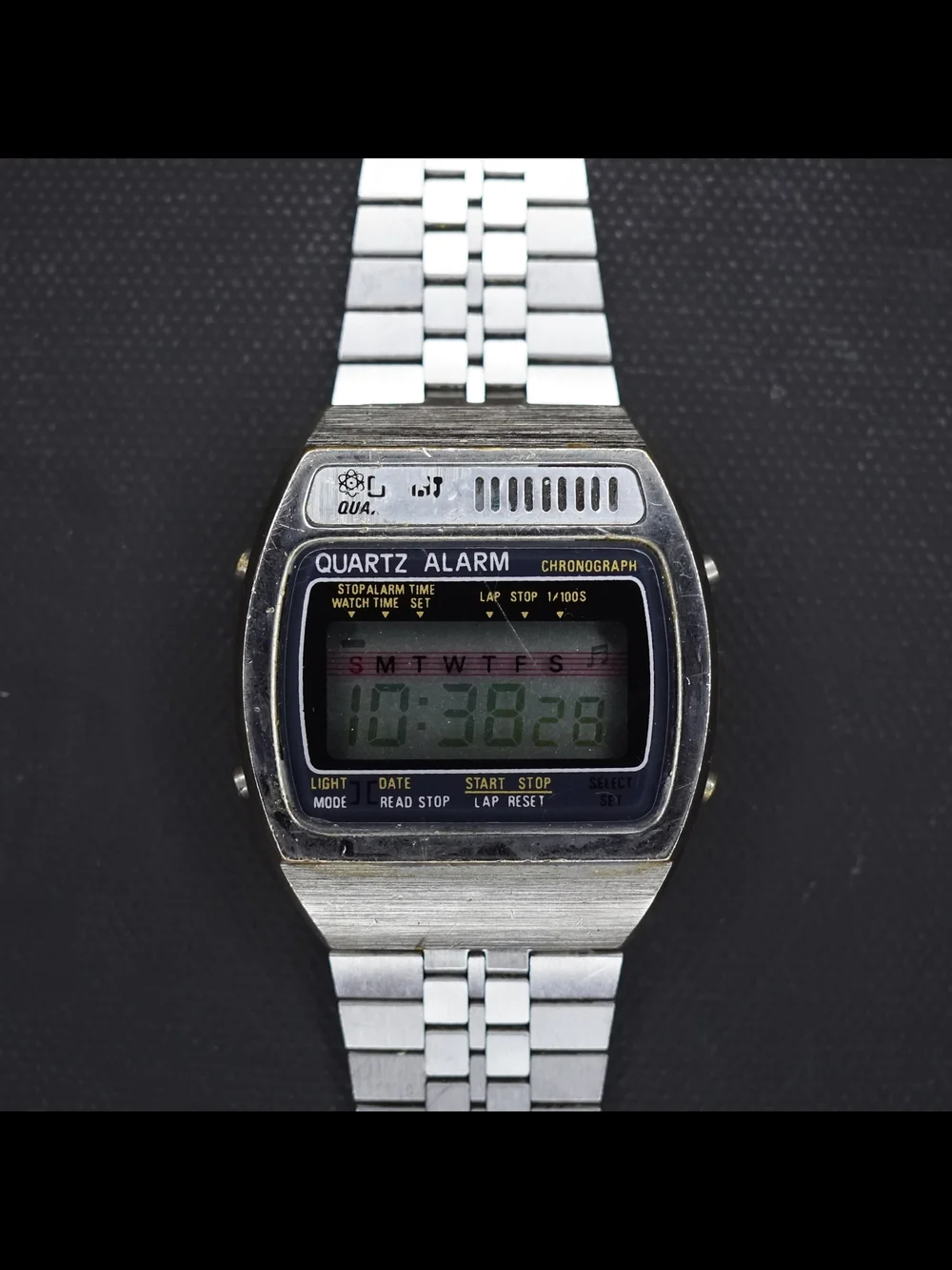 Vintage National Time LTD Quartz Alarm Chronograph Digital Mens Watch Hong Kong